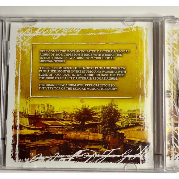 Capleton – Free Up CD 2006 Reggae Dancehall Album - Penitentiary Records - Picture 6 of 6